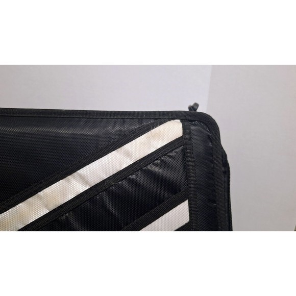 CASE-IT ZIPPER BINDER 'THE Z’ DOUBLE 1 ½ D RING BINDER STRAP HANDLE BLACK 3" - Picture 2 of 8